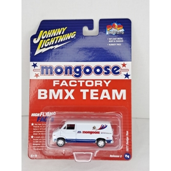 Johnny Lightning 1:64 Dodge Van 1977 Mongoose Factory BMX Team